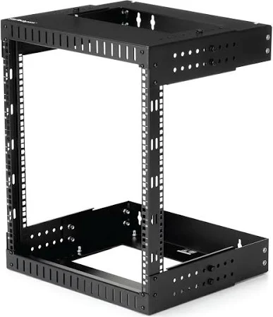 Bare bones 12U open frame wall rack